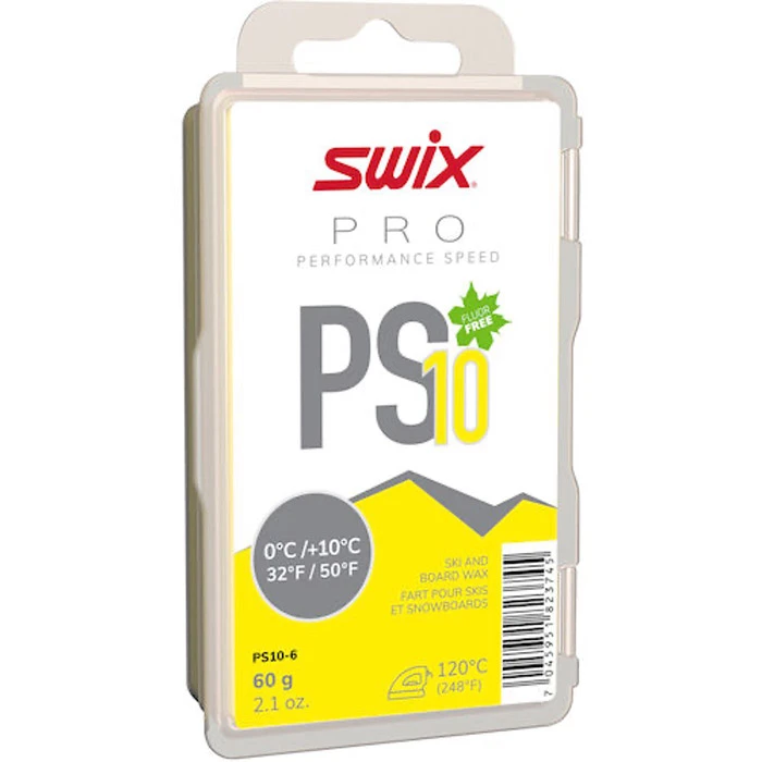 Swix Pro Performance Speed PS10 Yellow Wax - 60g By Swix 3 Swix Pro Performance Speed PS10 Yellow Wax - 60g By Swix