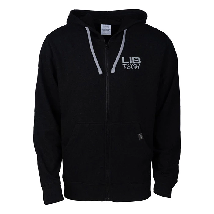 Lib Tech Logo Eco Hooded Zip Jacket - Men's By Lib Tech 3 Lib Tech Logo Eco Hooded Zip Jacket - Men's By Lib Tech
